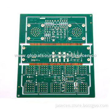 High-end product of rigid-flex PCB with green solder mask for electronics